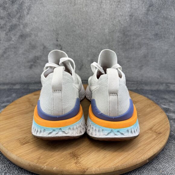 Nike Epic React Flyknit 2 Running Shoes Womens 9 White BQ8927-104 Sneakers - Picture 5 of 11